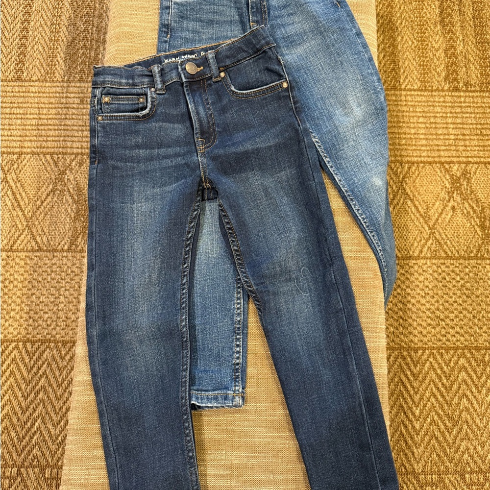 Zara Kids - Set of Two Jeans (Dark Blue and Light Blue Denim Skinny Jeans)